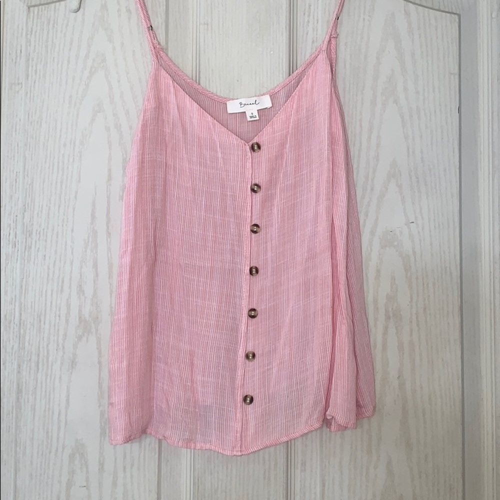 Lightweight pink tank top